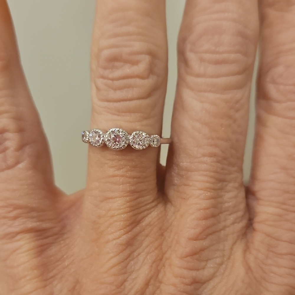 Sterling Silver 925 Bezel Set Ring